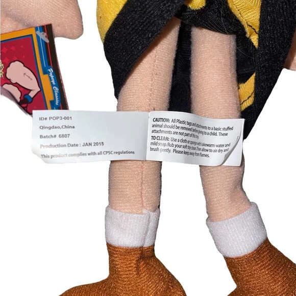 Popeye And Pals Olive Oyl Plush 17" Kelly Toys 2015 Classic Cartoon New With Tag - Picture 4 of 10